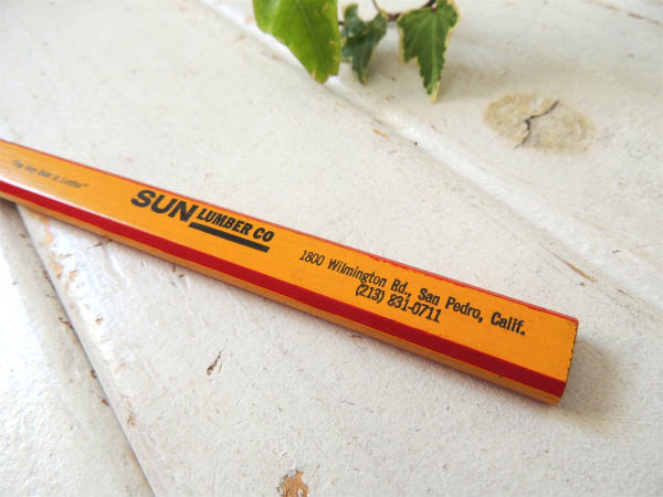 【SUN LUMBER CO・カリフォルニア】鉛筆・ビンテージ・カーペンターペンシル・大工道具・US