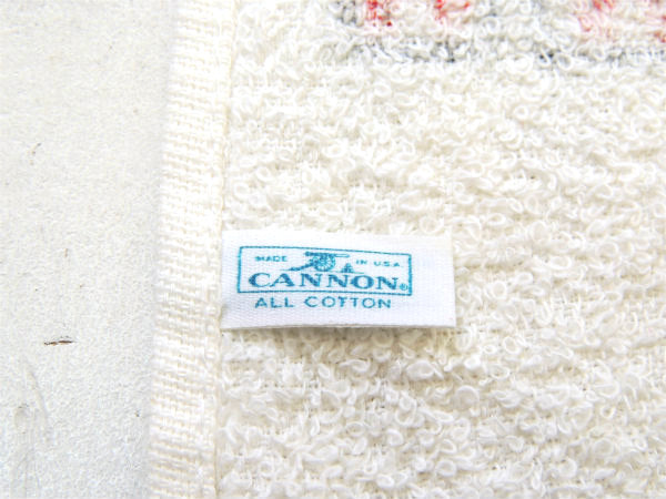 USA CANNON社 アメリカ国旗柄 デッドストック ヴィンテージ フェイスタオル コットン