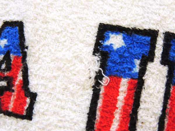 USA CANNON社 アメリカ国旗柄 デッドストック ヴィンテージ フェイスタオル コットン