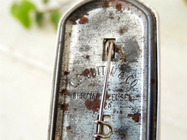 ロサンゼルス オリンピック 1984年 野球 ベースボール イーグルサム ヴィンテージ 缶バッジ キャラクター USA