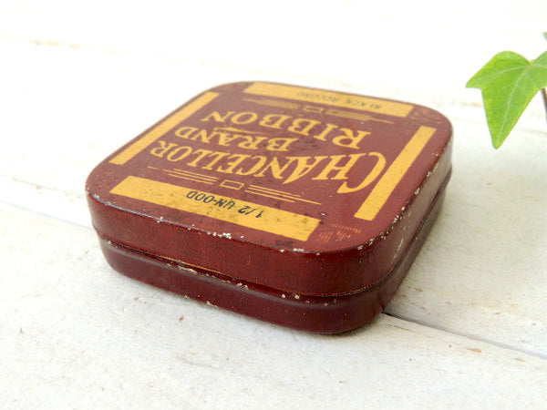 CHANCELLOR BRAND・RIBBON ティン製・アンティーク・タイプライター・リボン缶