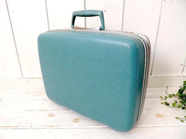 【Samsonite】サムソナイト・鍵付き・水色・小さなヴィンテージ・スーツケース/トランク USA