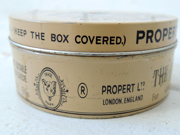 PROPERT'S イギリス製・プロパーツ・サドルソープ・ヴィンテージ・ティン缶・革靴
