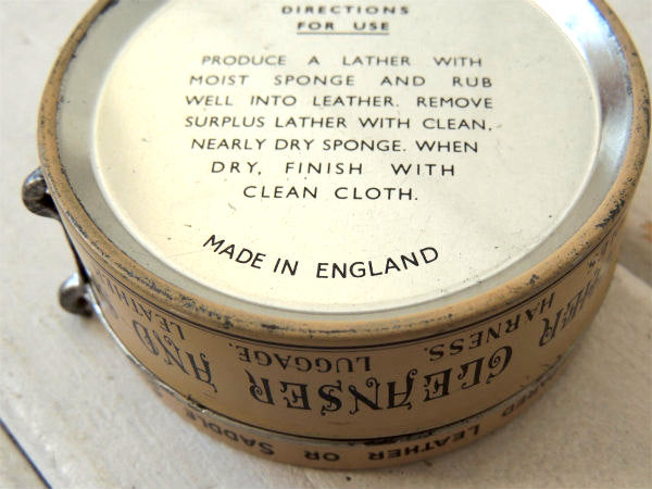 PROPERT'S イギリス製・プロパーツ・サドルソープ・ヴィンテージ・ティン缶・革靴