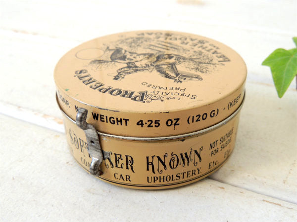 PROPERT'S イギリス製・プロパーツ・サドルソープ・ヴィンテージ・ティン缶・革靴