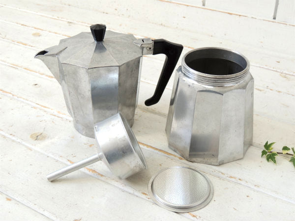 【ITAL EXPRESS】イタリア製・アルミ・ヴィンテージ・直火式・エスプレッソメーカー・コーヒー