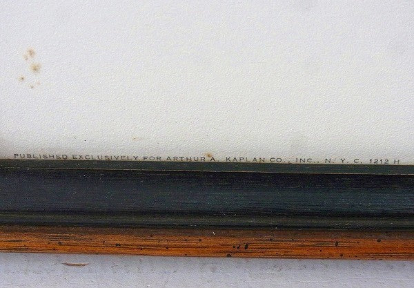 【ノーマンロックウェル】A Scholarly Pace・木製フレーム入り・ヴィンテージ・壁飾り