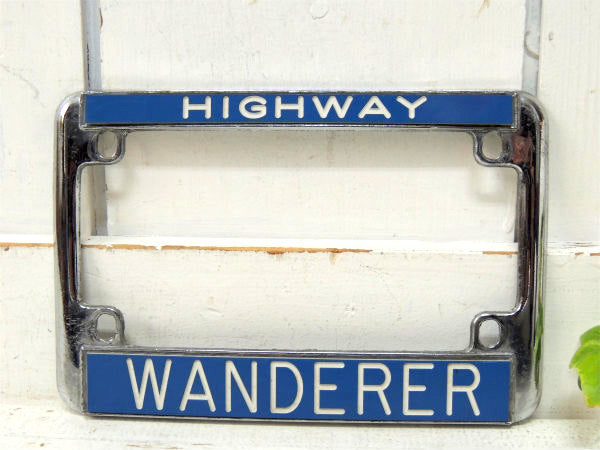 【バイク・HIGHWAY・WANDERER】USサイズ・ヴィンテージ・ライセンスフレーム