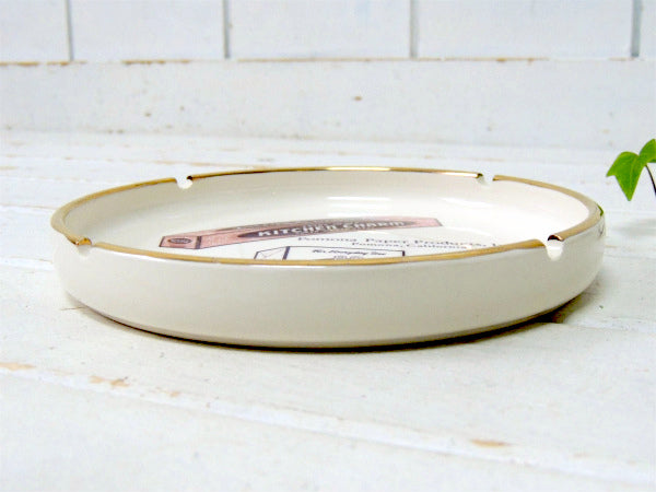 ワックスペーパー&ペーパーナプキン柄・アドバタイジング・ビンテージ・灰皿/アシュトレイ USA