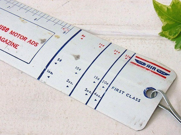 【LET-R-BALANCE】クリップ付き・ヴィンテージ・レタースケール・ルーラー/定規/ものさし