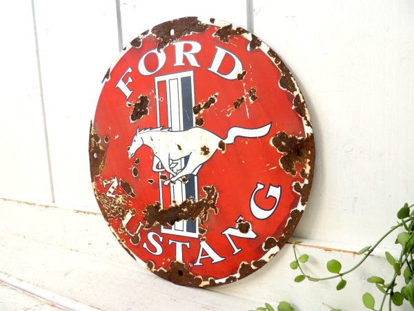 【1960y・フォード・MUSTANG・マスタング】OLD・ヴィンテージ・ホーローサイン
