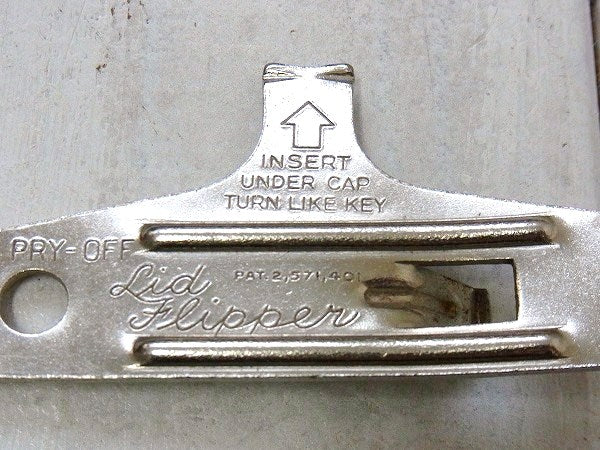 【Lid Flipper】A&J EKCO ヴィンテージ・ボトルオープナー・栓抜き・USA