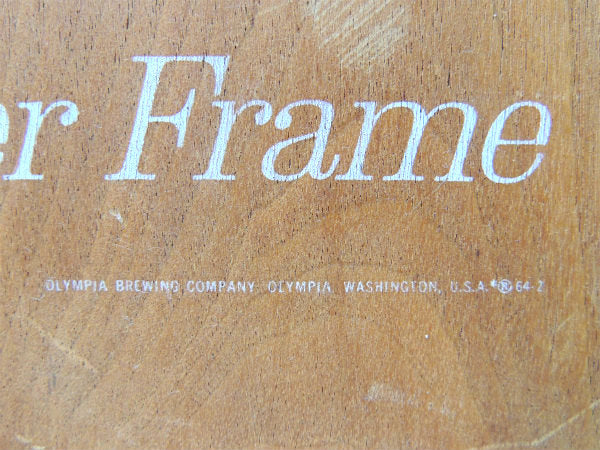 OLYMPIA オリンピアビール アドバタイジング・ボウリング・60's・ヴィンテージ・サイン・看板