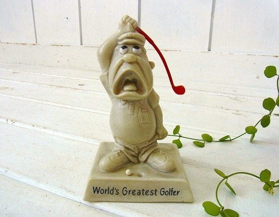 【World's Greatest Golfer】ゴルフ・ヴィンテージ・メッセージドール/人形