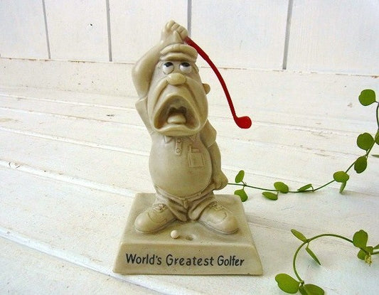 【World's Greatest Golfer】ゴルフ・ヴィンテージ・メッセージドール/人形