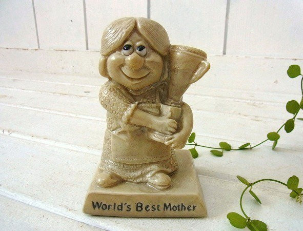 【World's Best Mother】70’s・ヴィンテージ・メッセージドール/人形/母の日