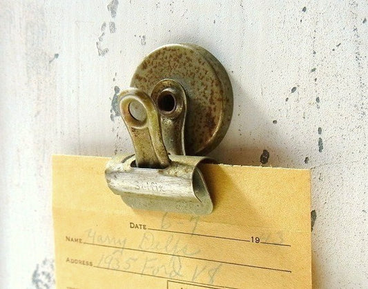 【Maggia Magnetic】マグネット付きのシャビーなヴィンテージ・クリップ/ペーパークリップ