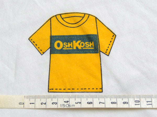 OshKosh オシュコシュ・子供服・ノベルティ・80's ヴィンテージ・ユーズドシーツ(ボックス)