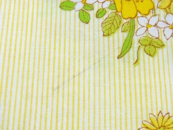 花束&小花柄・ヴィンテージ・USEDフラットシーツ(1/2) USA