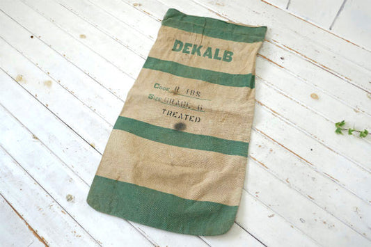 DEKALB SEED ヴィンテージ シードサック 種袋 布袋 ハンドメイド リメイク 60s US