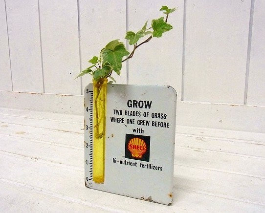 【SHELL・オイル】シェル・ブリキ製・ヴィンテージ・試験管スタンド・USA・モーター系