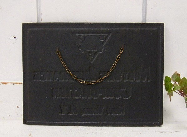 MIC ニューヨーク アメ車 看板 クラシックカー 30's ヴィンテージ サイン ネームプレート USA