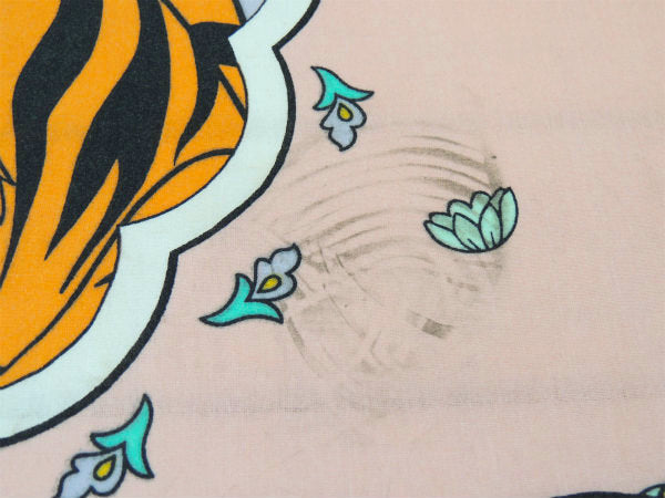 【アラジン】ディズニー・ジャスミン&ラジャー・大柄・ユーズドシーツ(フラットタイプ) USA