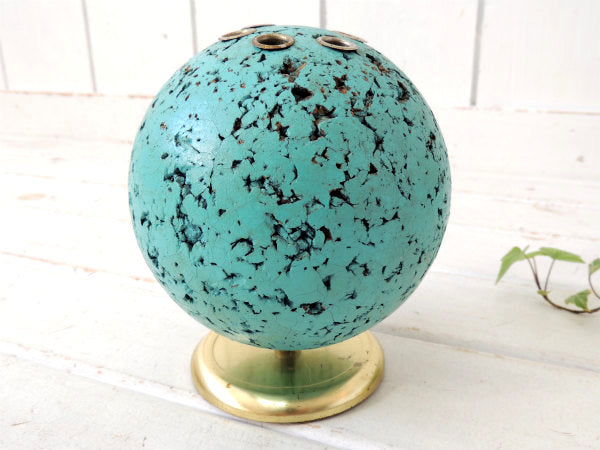 【アトミックデザイン】地球儀型・球体・ヴィンテージ・ペンスタンド・鉛筆立て・ペンシルスタンド・USA