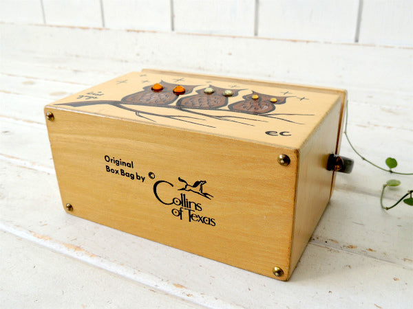 Enid Collins エニッドコリンズ・US・フクロウ・ヴィンテージ・木製 バッグ・ハンドバッグ