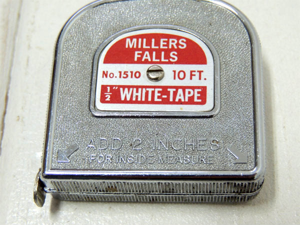 【MILLERS FALLS/10FT】ヴィンテージ・メジャーテープ・巻尺・USA・工業系・工具