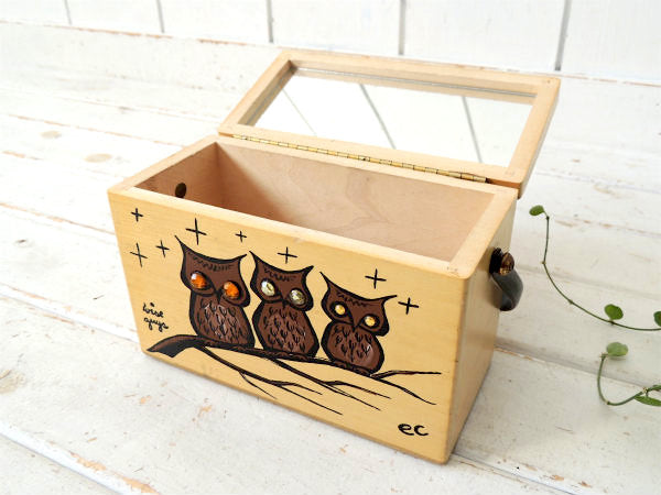 Enid Collins エニッドコリンズ・US・フクロウ・ヴィンテージ・木製 バッグ・ハンドバッグ