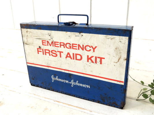 【ジョンソン&ジョンソン】FIRST AID KIT・ファーストエイド・ヴィンテージ・救急箱・USA