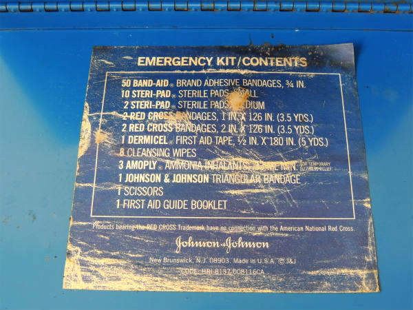 【ジョンソン&ジョンソン】FIRST AID KIT・ファーストエイド・ヴィンテージ・救急箱・USA
