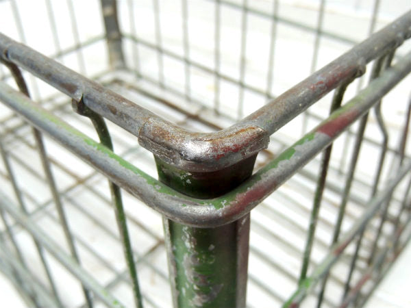 【1922y〜・老舗・SHAMROCK FOODS】ヴィンテージ・ミルクボトルケース・キャリーケース