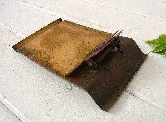 【1845年〜保険会社】アドバタイジング・真鍮製・アンティーク・バインダー/クリップボード/USA