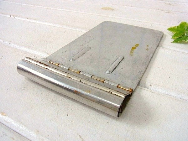 メタル製・小さなヴィンテージ・クリップボード/バインダー/メモ帳ホルダー USA