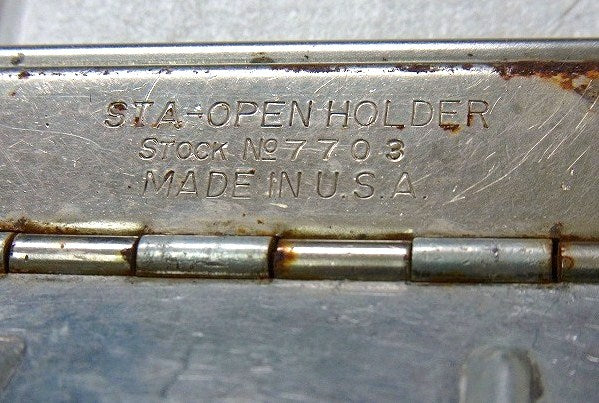 メタル製・小さなヴィンテージ・クリップボード/バインダー/メモ帳ホルダー USA