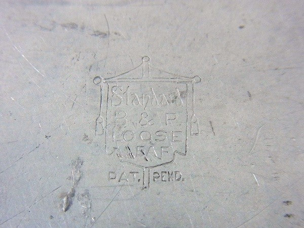 メタル製・小さなヴィンテージ・クリップボード/バインダー/メモ帳ホルダー USA