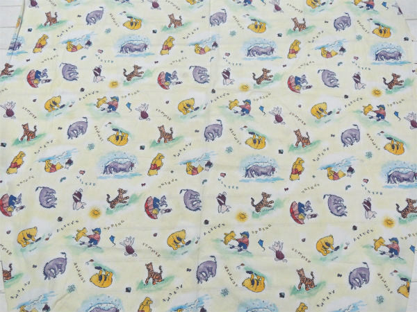 【くまのプーさんと森の仲間たち】ディズニー・ヴィンテージ・ユーズドシーツ(ボックスタイプ) USA