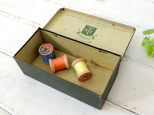 ニューヨーク TOBACCO・葉巻缶・アンティーク・OLD・タバコ缶・ティン缶・ブリキ缶