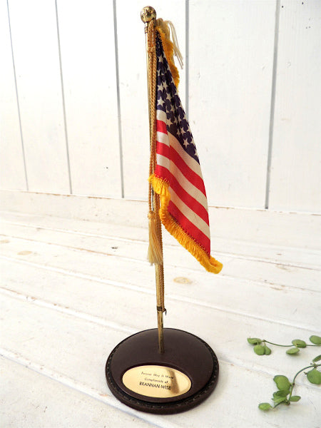 【アメリカ合衆国・50州・USA】ヴィンテージ・卓上・アメリカンフラッグ/星条旗/インテリア