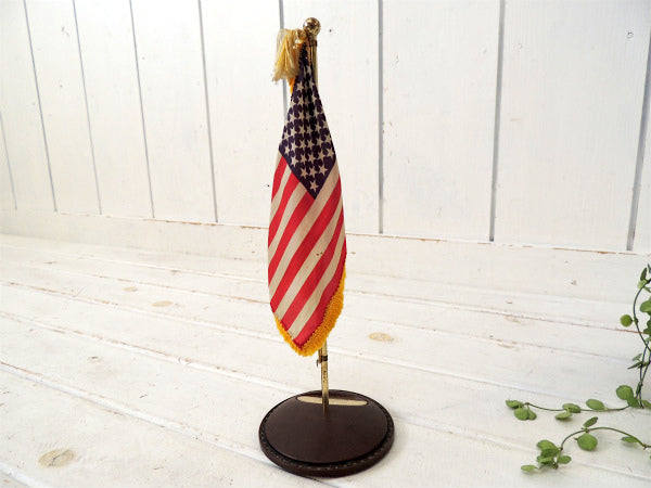 【アメリカ合衆国・50州・USA】ヴィンテージ・卓上・アメリカンフラッグ/星条旗/インテリア