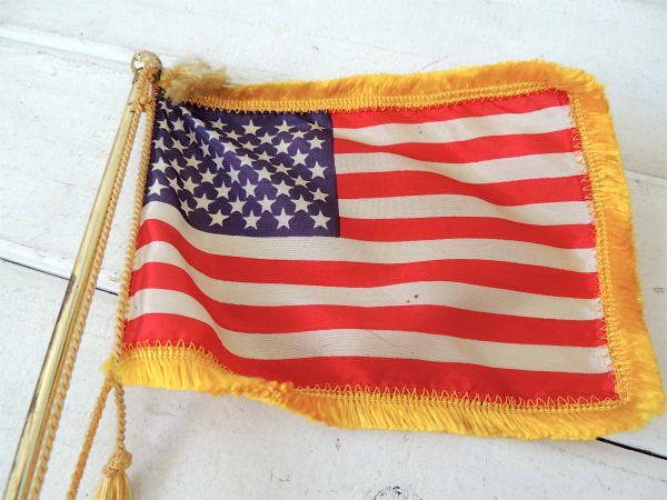 【アメリカ合衆国・50州・USA】ヴィンテージ・卓上・アメリカンフラッグ/星条旗/インテリア