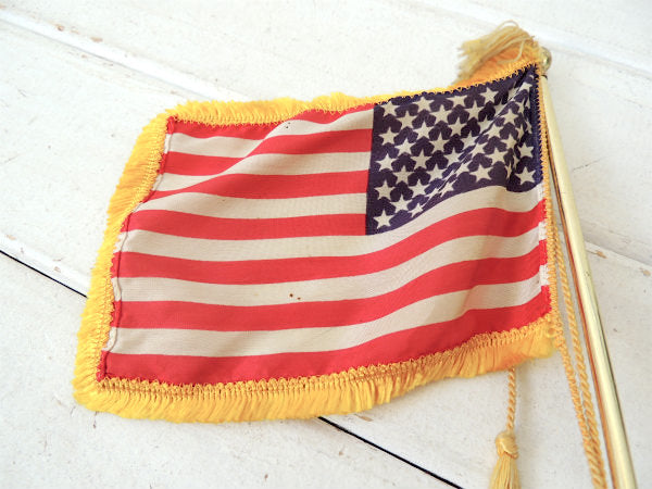 【アメリカ合衆国・50州・USA】ヴィンテージ・卓上・アメリカンフラッグ/星条旗/インテリア