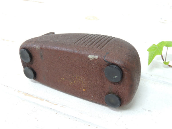 【1930y頃・スコッチ】アイアン製・アンティーク・赤茶色・テープカッター・ステーショナリー