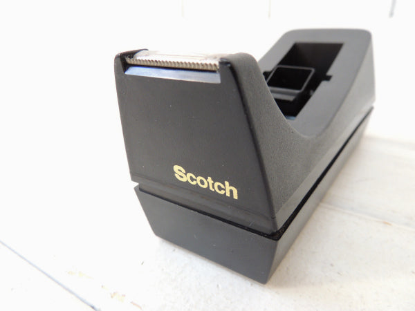 【Scotch】スコッチテープ・黒色のヴィンテージ・テープカッター/テープディスペンサー