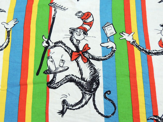 【ドクタースース】キャット イン ザ ハット・猫・ヴィンテージ・ベッドスプレッド・ベッドカバー