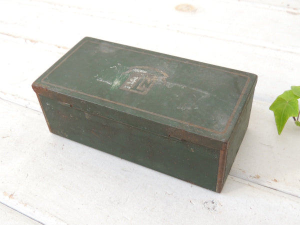 【TOBACCO・葉巻缶・NY】②アンティーク・OLD・タバコ缶・ティン缶・ブリキ缶