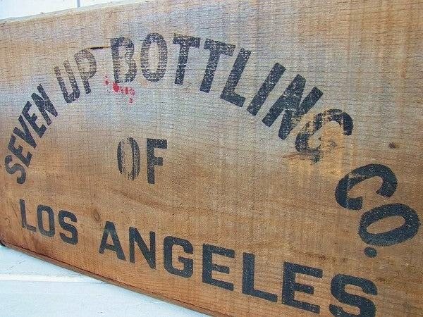 【7UP】セブンアップ・ドリンクのヴィンテージ・ウッドボックス/木箱 USA