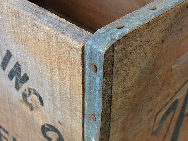 【7UP】セブンアップ・ドリンクのヴィンテージ・ウッドボックス/木箱 USA